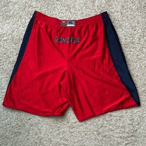 RARE Mens Nike Gonzaga Bulldogs Basketball Reversible Shorts Embroidered Size XL